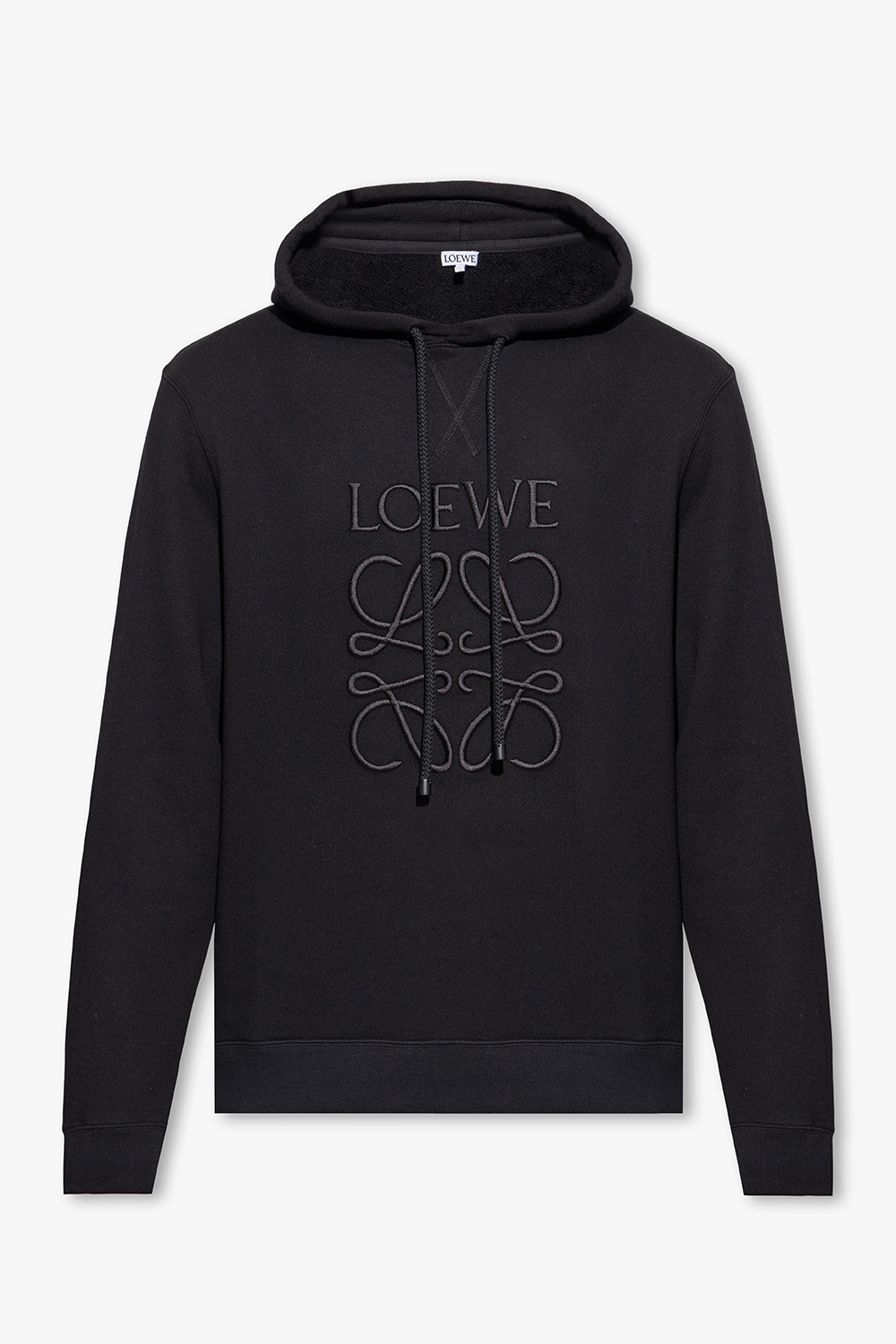 loewe chest embroidered logo t shirt item - Black Hoodie with logo Loewe -  SchaferandweinerShops Cambodia